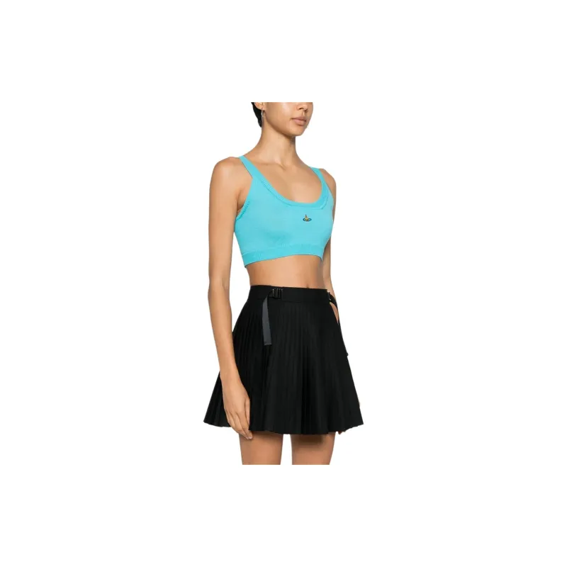 Vivienne Westwood Orb Embroidered Knit Cropped Top-3