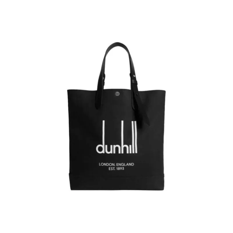 Dunhill Canvas Tote Bag, Shopping Bag, Canvas Bag, Shoulder Bag, Handbag Men's Black-1
