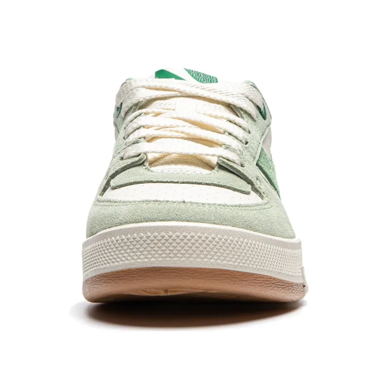 LiNing Anti-Slip Wear-Resistant Low-Top Skateboard Shoes Women's Beige Green-4