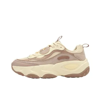 QIAODAN Wear resistant And Lightweight Low Top Chunky Sneakers Women's Tawny