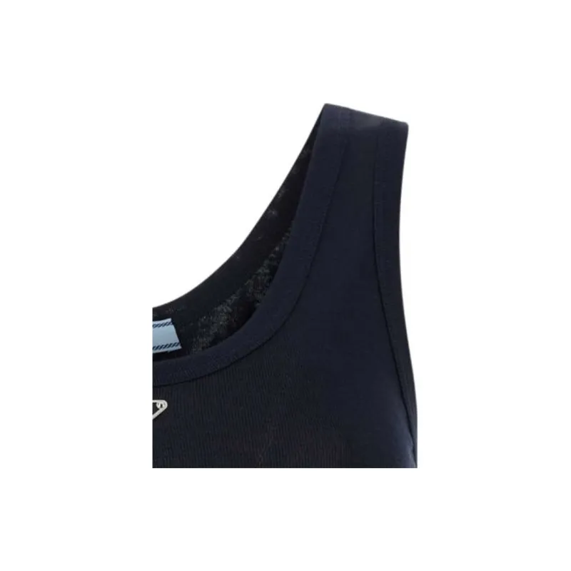 PRADA Sleeveless Knitted Cropped Top-4