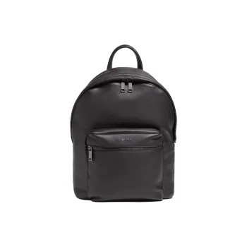 Zegna Calfskin Backpack Men's Umber
