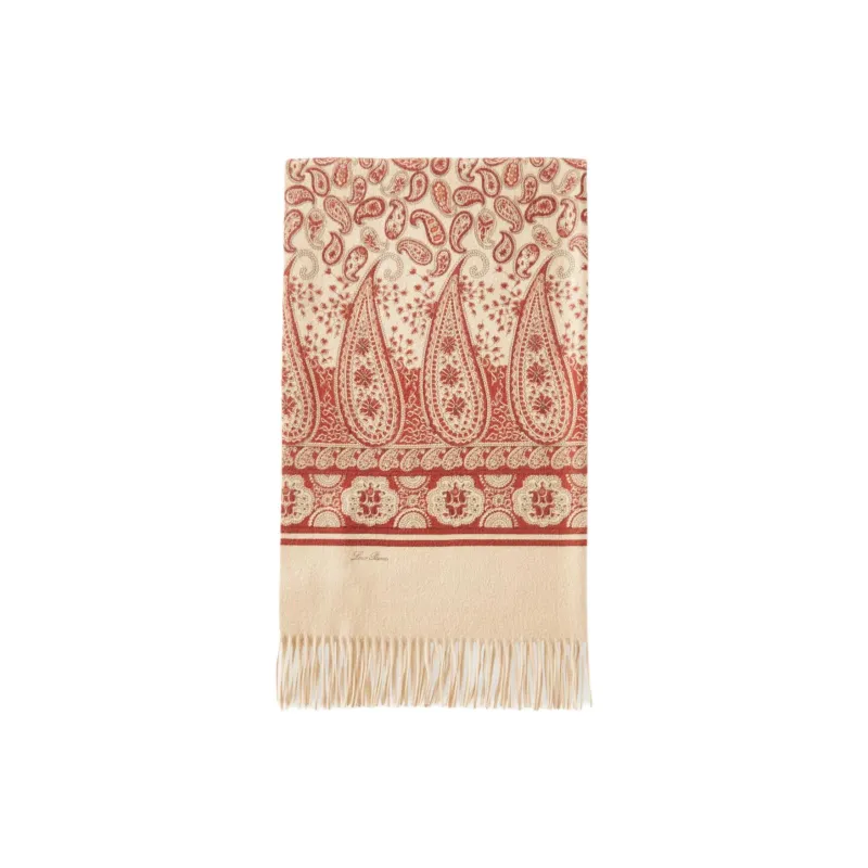 Loro Piana Cashmere Shawls Women's Grain Barn Red-0