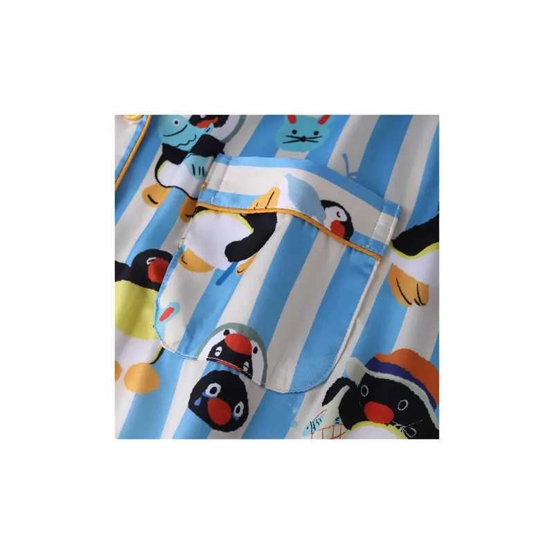 Wabi Town Pajama Set Women's Blue-3