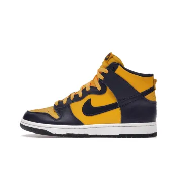 Nike Dunk High Anti-Slip Wear-Resistant High-Top Basketball Shoes Unisex Yellow