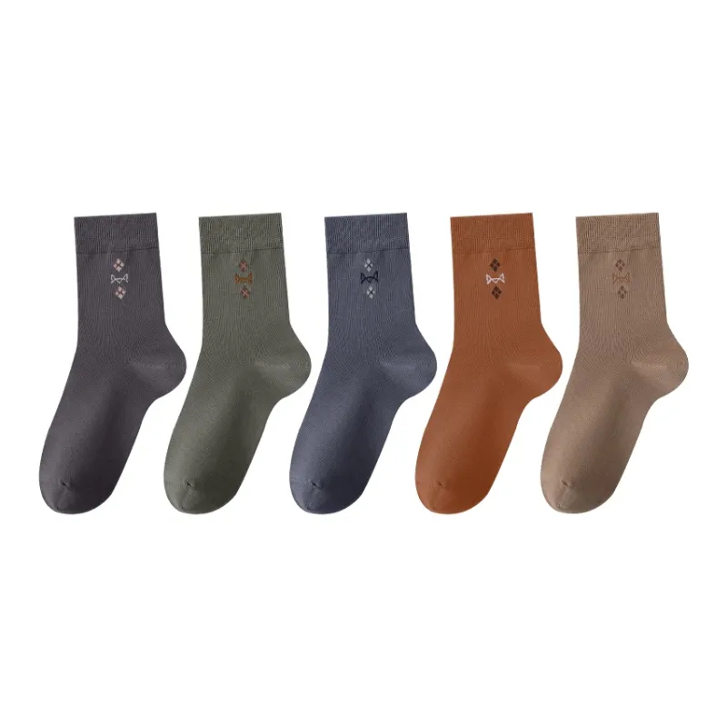 MIIOW Mid Calf Socks Men's 5 Pack-30
