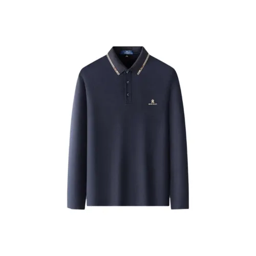 Montagut Polo Shirts Men Dark Sapphire Blue