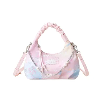 Miffy Synthetic Leather Crossbody Bags Shoulder Bags Small Size Women's Pink