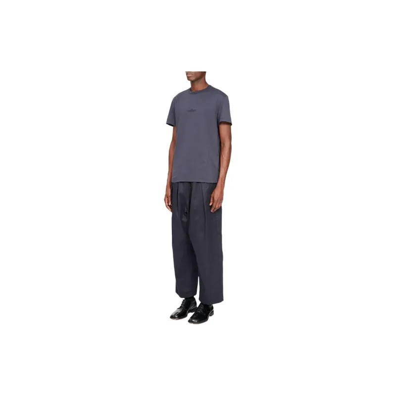 Maison Margiela Pleated Loose Fit Cropped Pants-3