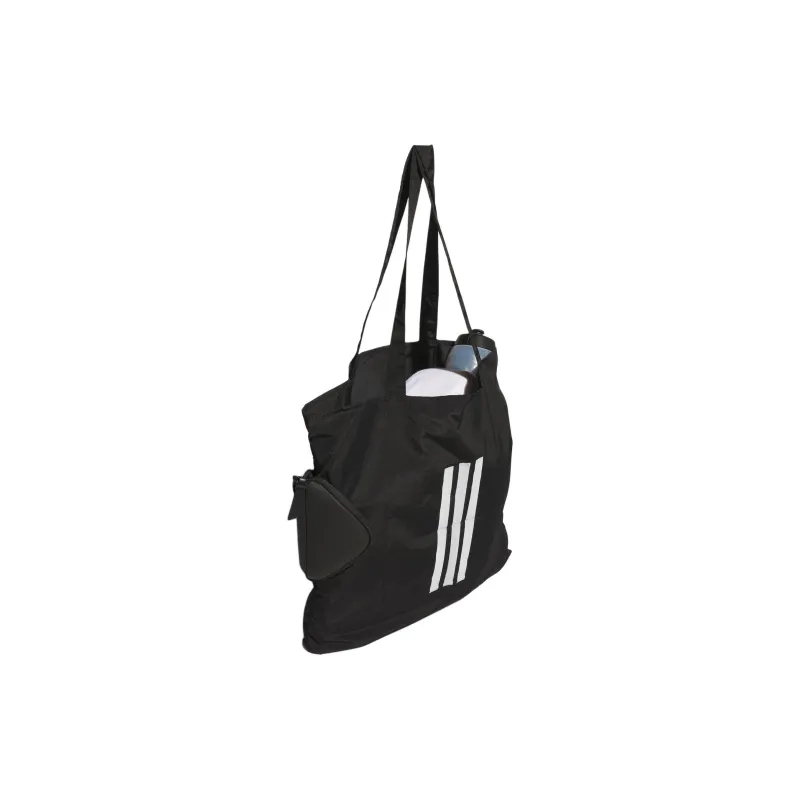 Adidas Recycled Polyester Tote Bag Shopping Bag Handbag Shoulder Bag Regular Unisex Black-2
