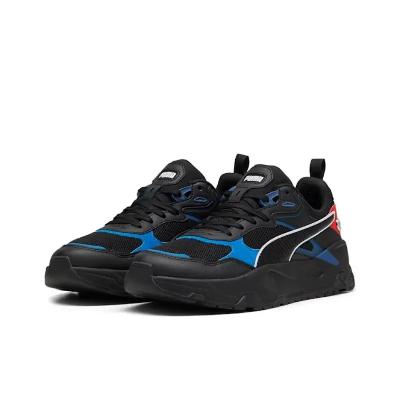 PUMA BMW M Motorsport Slip Resistant Low Top Casual Shoes Unisex Black Red-2