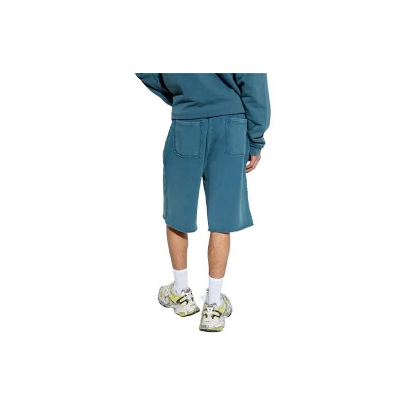 DIESEL P-Rawmarshy DIESEL Embroidered Sweat Shorts-2