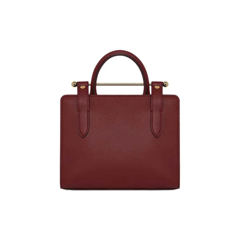 Strathberry Smooth Calf Leather Tote Bag Shopping Bag Shoulder Bag Crossbody Bag Handbag Mini Women's Fuchsia-2