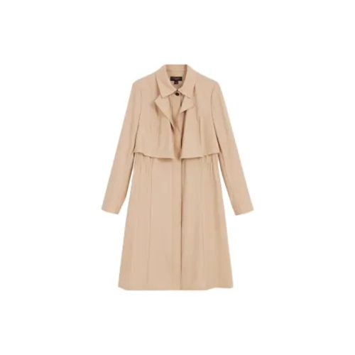 Yiner Trench Coats Women's Light Khaki