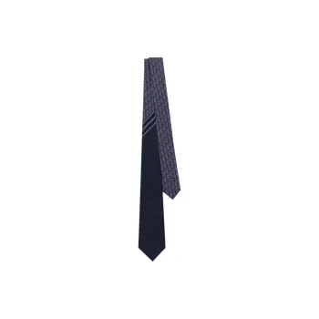 DIOR Silk Ties Men's Marine Blue