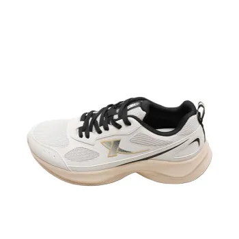 XTEP Anti-Slip And Wear-Resistant Breathable Low-Top Casual Running Shoes Men's White Sand Gray