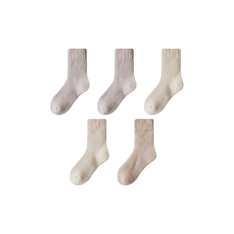 PLANDOO Mid Calf Socks Women's 5 Pack-3