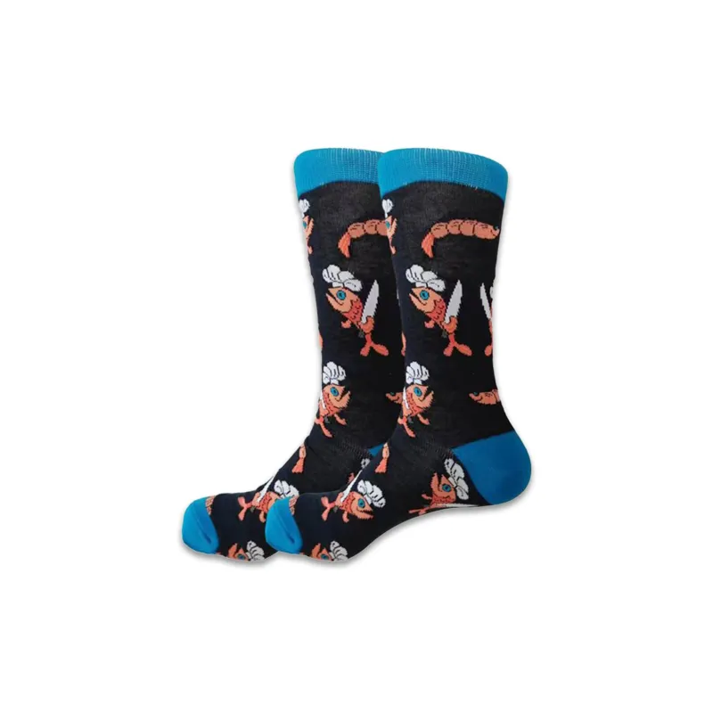 Flowers In Water Mid Calf Socks Men's 4 Pack-4