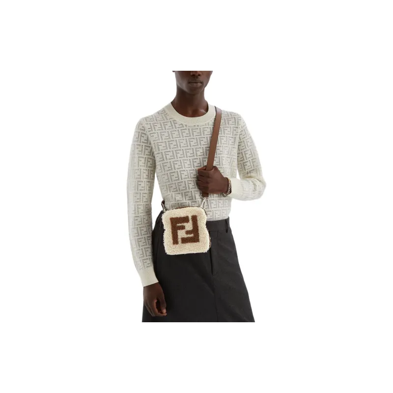 FENDI Allover Ff Jacquard Crewneck Jumper-5