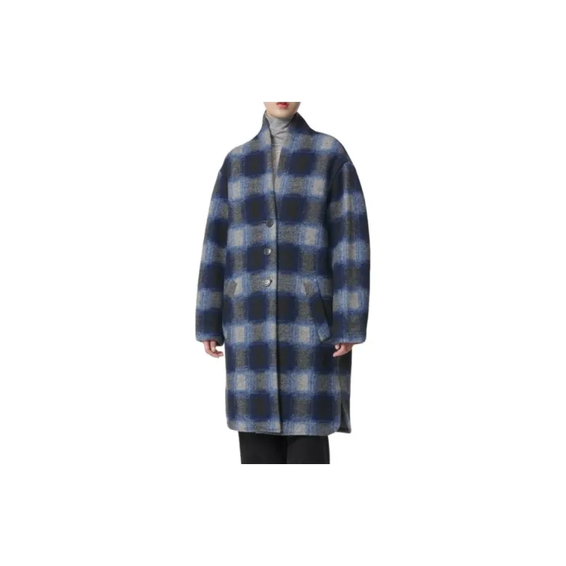 ISABEL MARANT ETOILE Fontizi Check-pattern Midi Coat-1