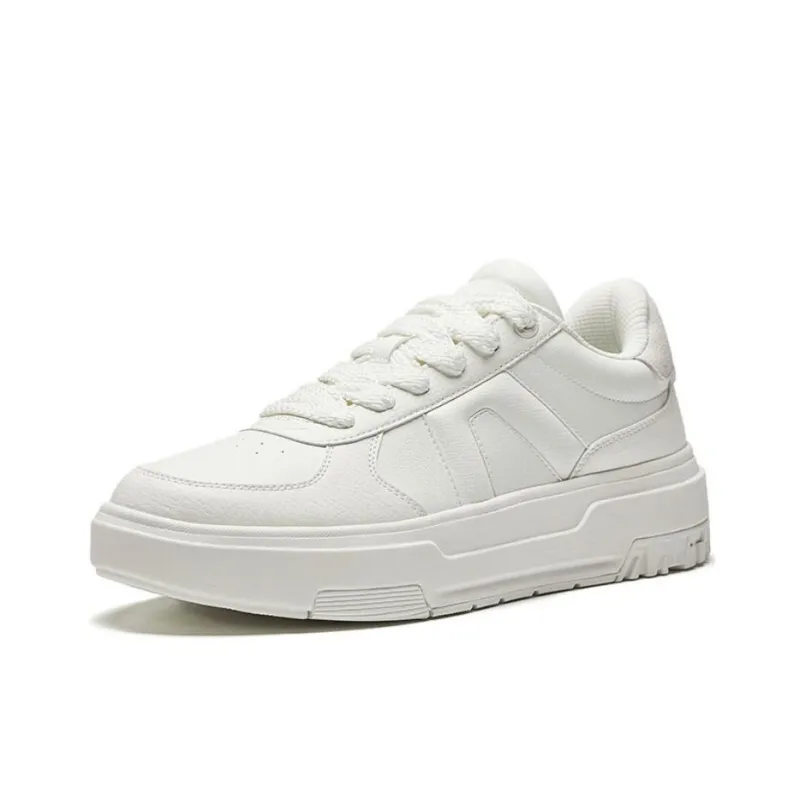 Anta A Road Wear Resistant Slip Resistant Low Top Skateboard Shoes Men's White-1