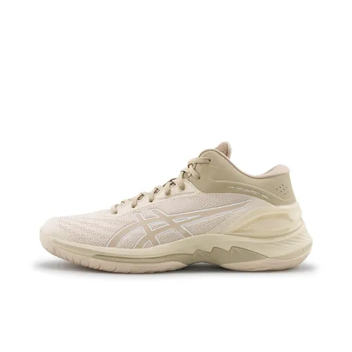 Asics Gel Burst 28 Anti Slip Wear Resistant Low Top Basketball Shoes Men's Beige/Brown