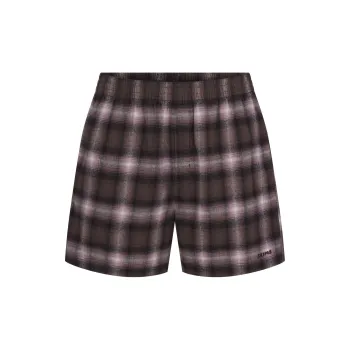 SKIMS FLANNEL SLEEP MENS SHORT Pajama Pants Men's Zinc Plaid