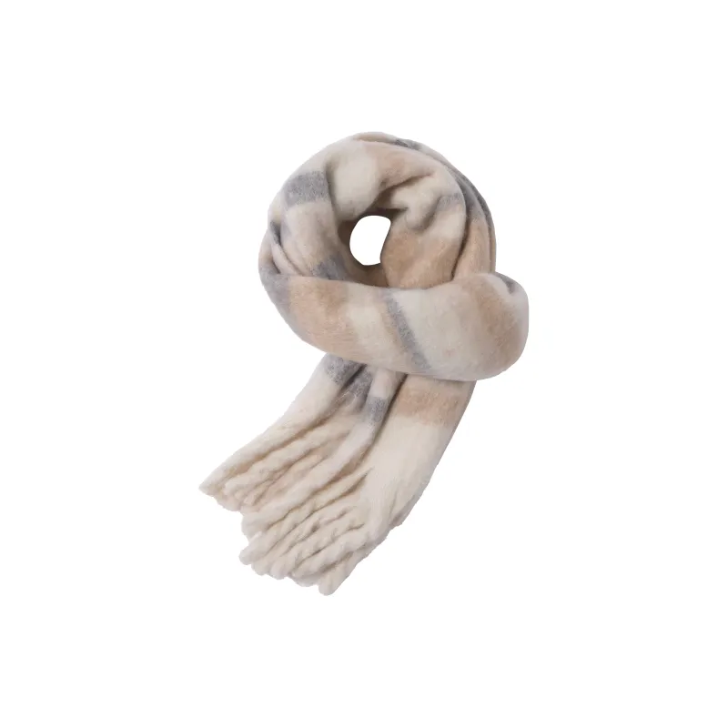 CAMEL Knit Scarves Unisex-4
