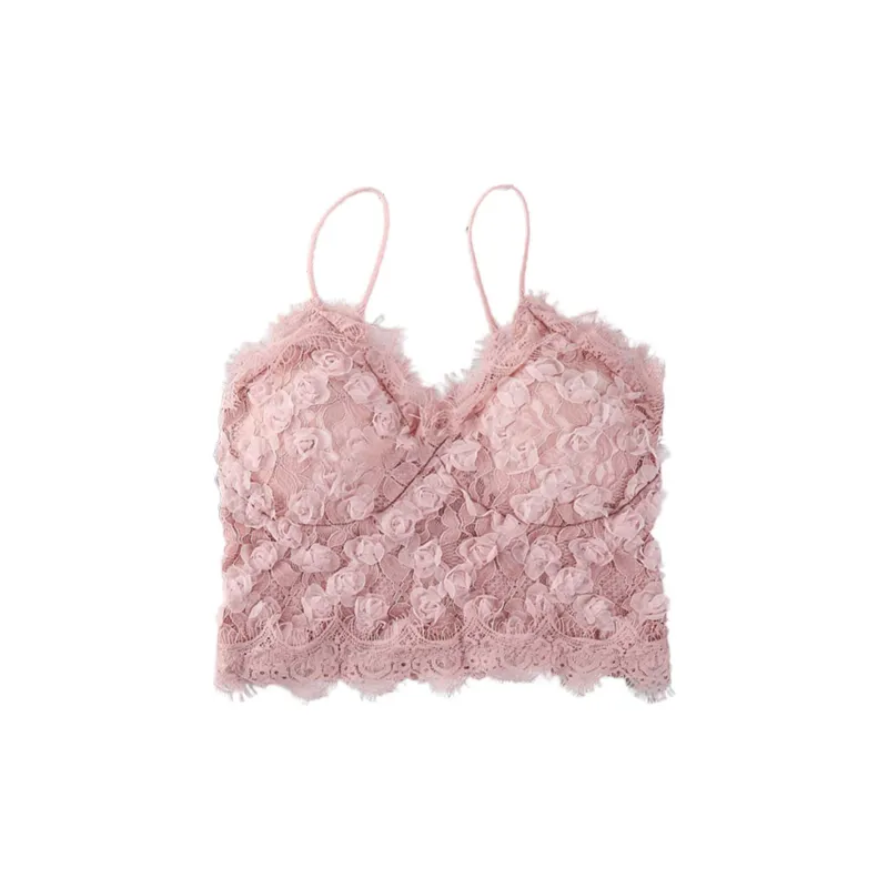 Flowers In Water Camisole Women's Pink-1