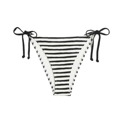 H&M Swimming Shorts Women's White With Black Stripes