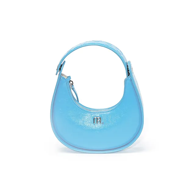 MUYSO Eco Friendly Recycled Leather Handbag Shoulder Bag Small Size Women's Blue-0