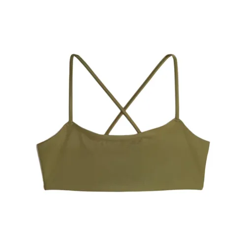 H&M Two-Piece Swimsuits Women's Dark Khaki Green