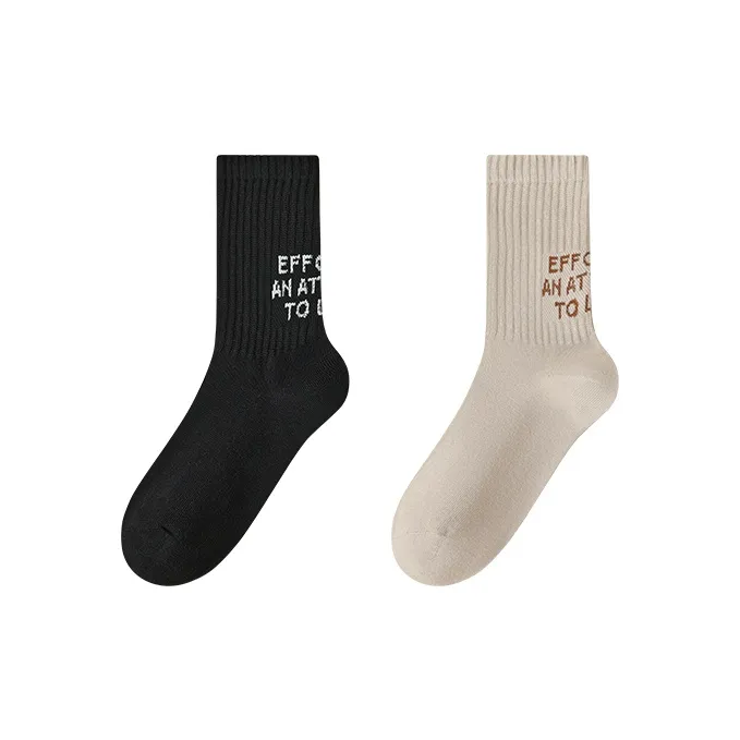 PLANDOO Mid Calf Socks Unisex 2 Pack-3