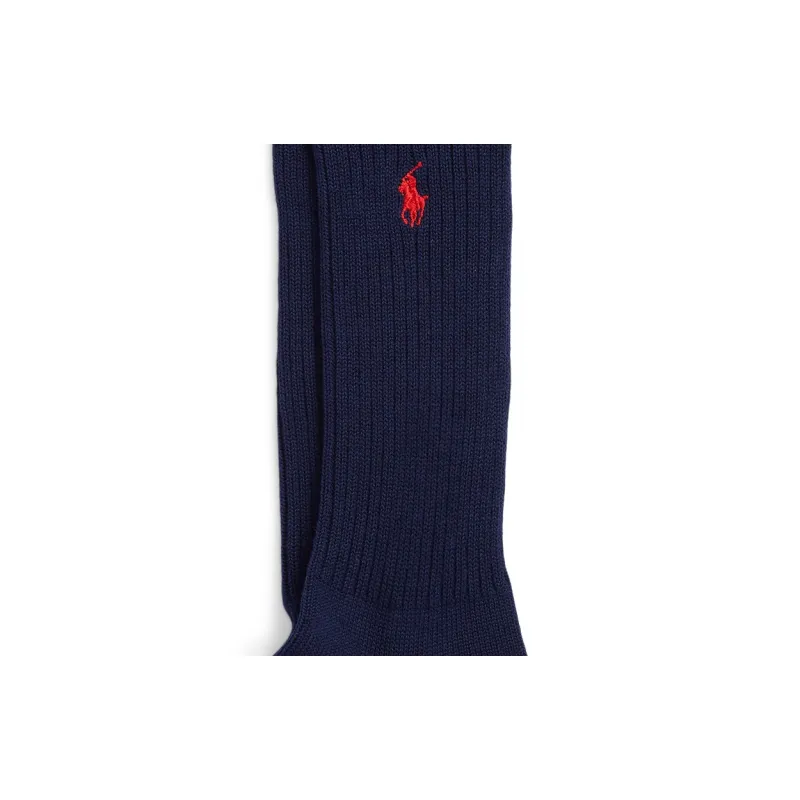 Polo Ralph Lauren FW23 Mid Calf Socks Men's 1 Pack Marine Blue-3