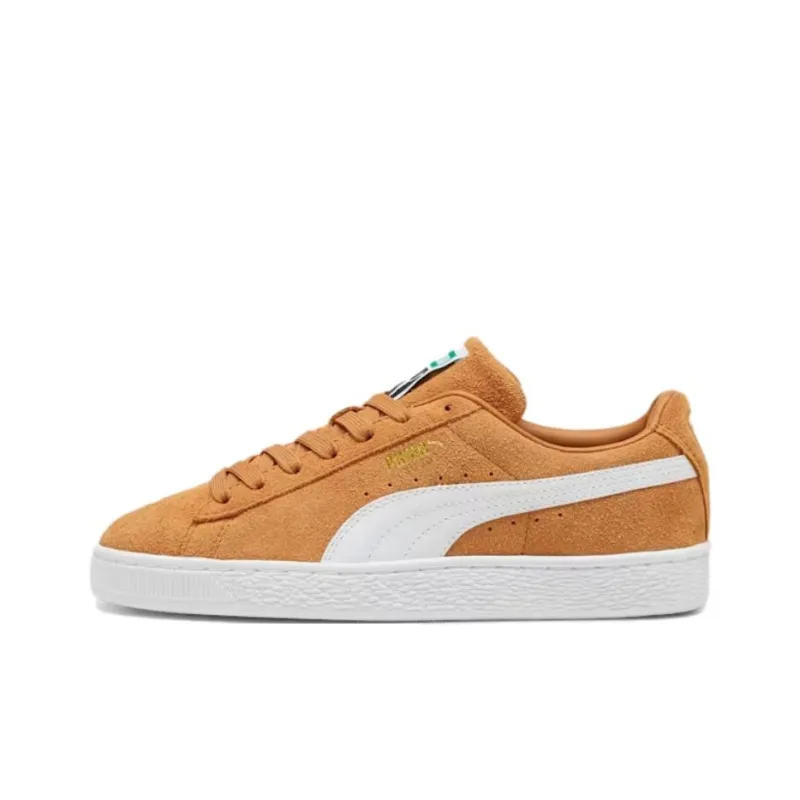 PUMA Suede Classic Anti Slip Wear Resistant Low Top Skateboard Shoes Unisex Yellow-0