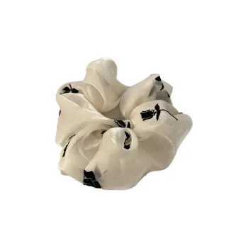 WEST ISLAND Fabric Hair Tie Unisex Ecru