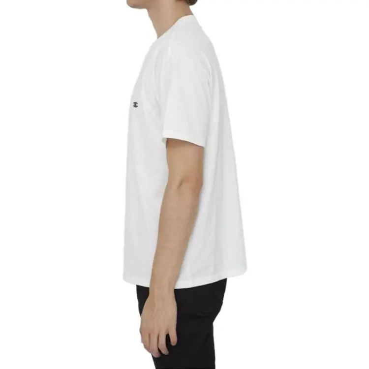 CELINE Triomphe Motif Embroidered Loose Fit T Shirt-11