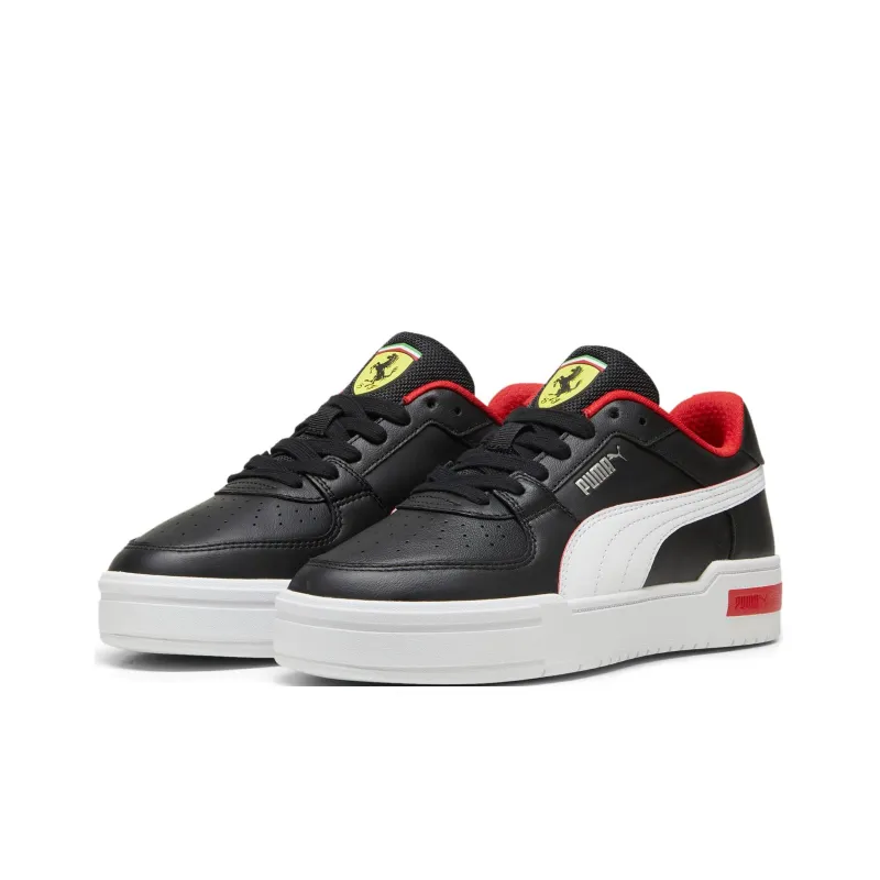 PUMA Scuderia Ferrari Slip-Resistant Cushioning Low-Top Skateboard Shoes Unisex Black-2