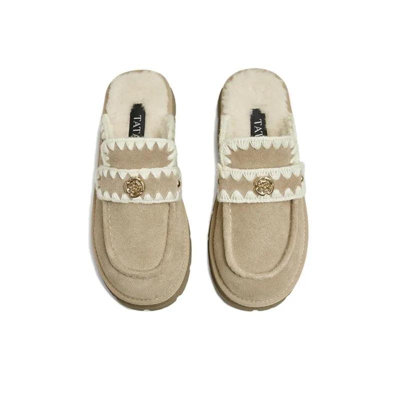 Tata Rubber Sole Abrasion-Resistant Wrap-toe Slippers Women's-3