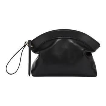Furla Calfskin Clutch Women's Black