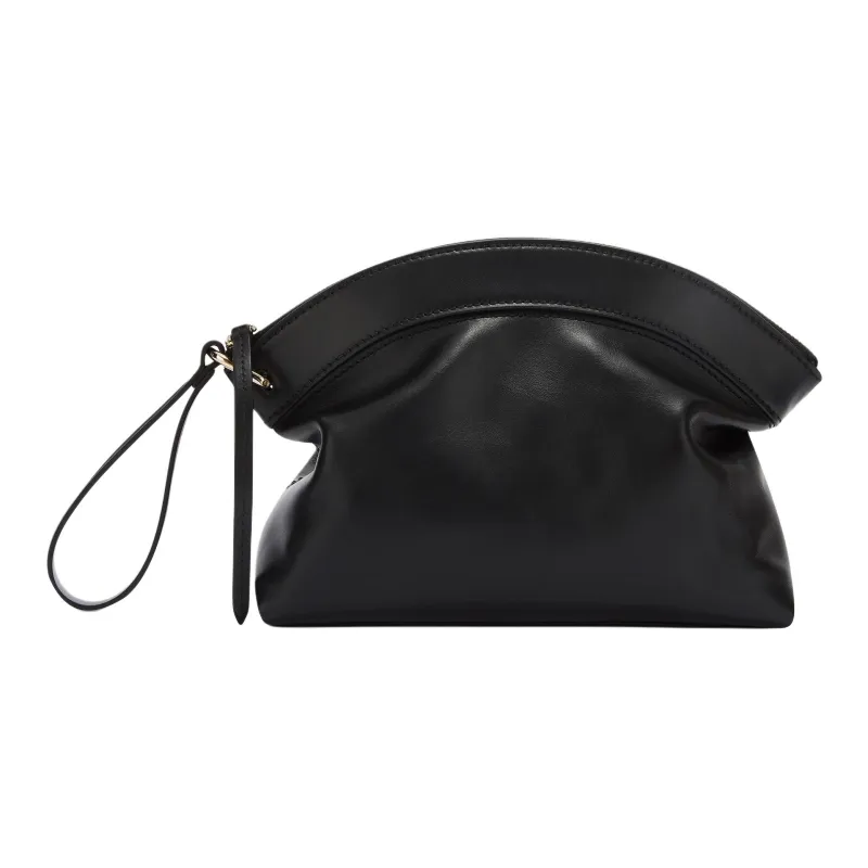 Furla Calfskin Clutch Women's Black-0