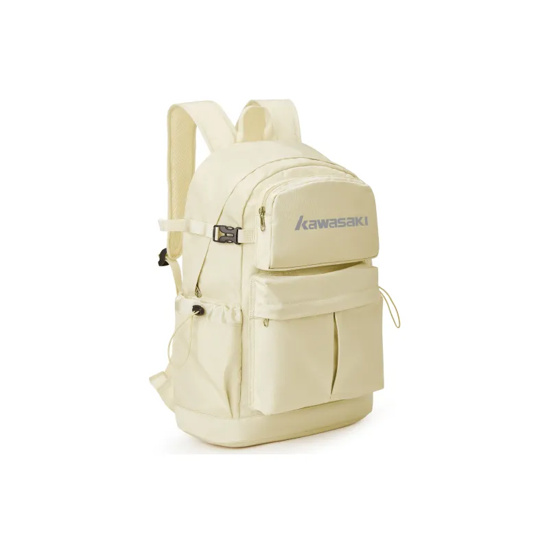 Kawasaki Fabric Backpack Unisex Black/Ecru/Khaki/Dark Blue-8