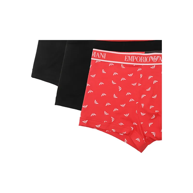EMPORIO ARMANI Three pack Of Boxer Briefs With Core Logo Waistband-5