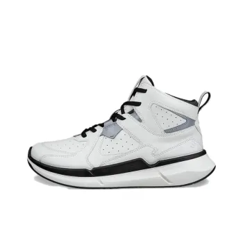 Ecco BIOM2.2 High Top Casual Shoes Women's White Black