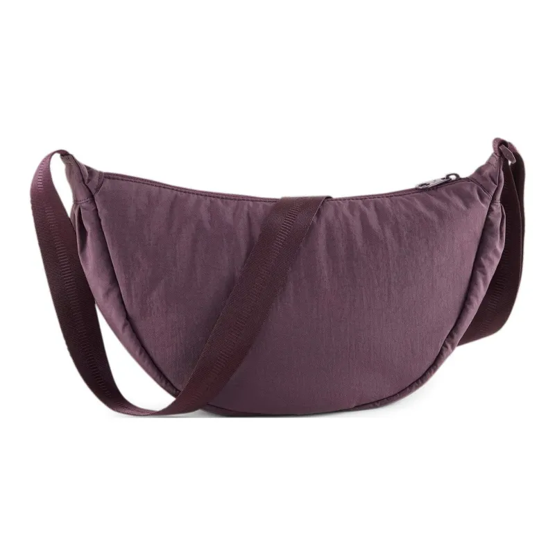 PUMA Nylon Shoulder Bag, Crossbody Bag Extra Large Women's Midnight Plum-4