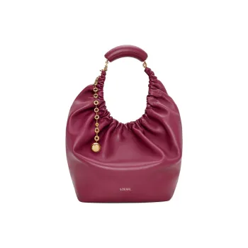 LOEWE Nappa Sheepskin Shoulder Bag, Crossbody Bag, Handbag Medium Size Women's Crimson