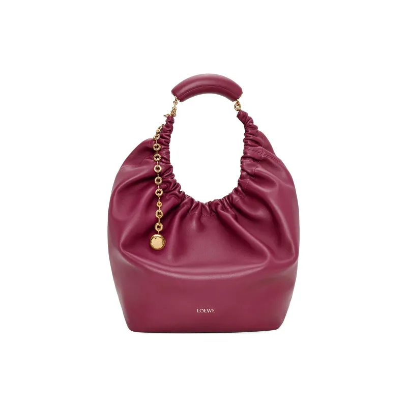 LOEWE Nappa Sheepskin Shoulder Bag, Crossbody Bag, Handbag Medium Size Women's Crimson-0