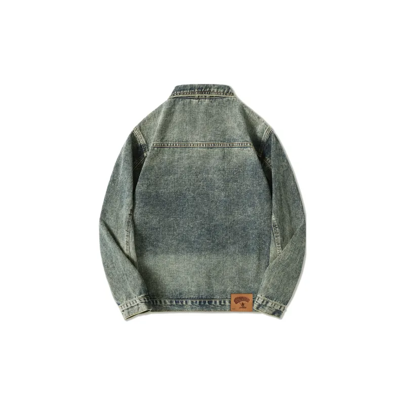 SANTASTIC Denim Jacket Men's Snowflake Blue-1