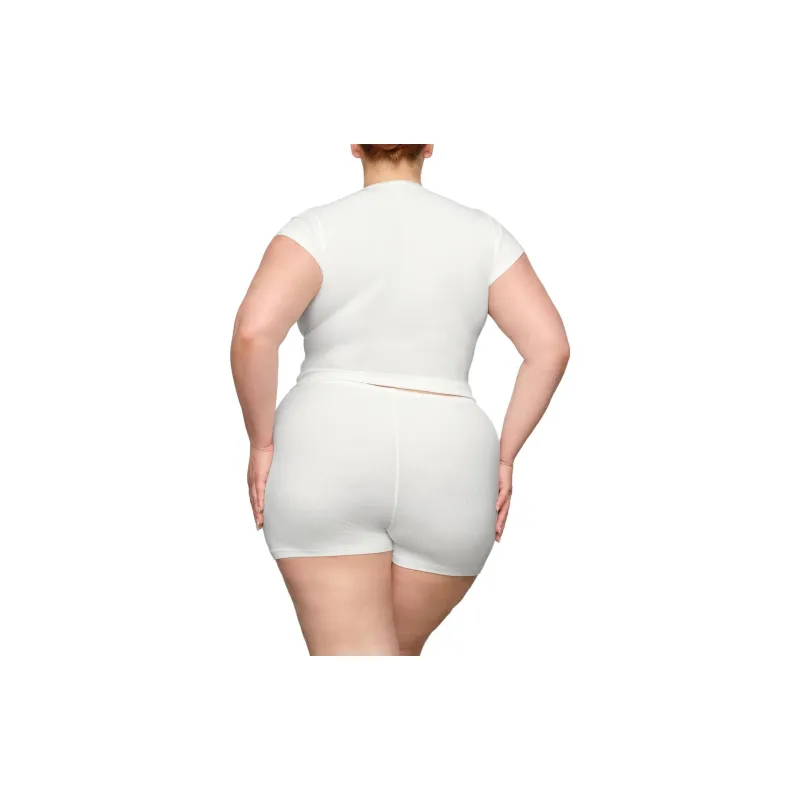 Skims Casual Shorts Women's White-1
