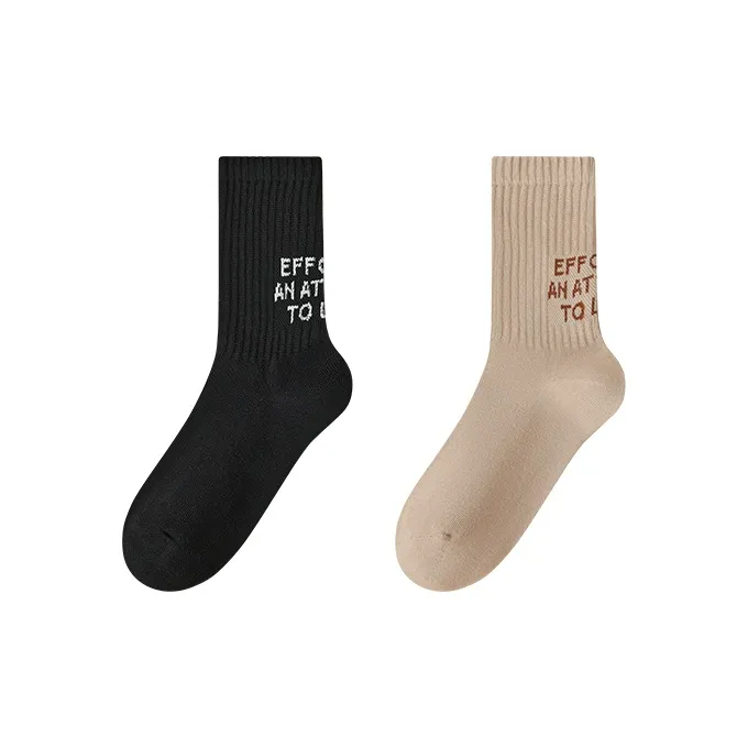 PLANDOO Mid Calf Socks Unisex 2 Pack-4